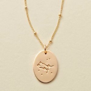 Gemini Bohemian Zodiac Astrology Charm Necklace